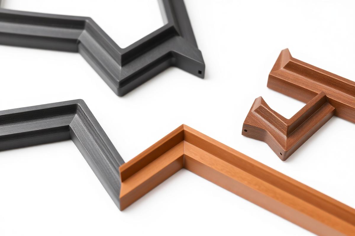 Composite corner trims and finishing profiles